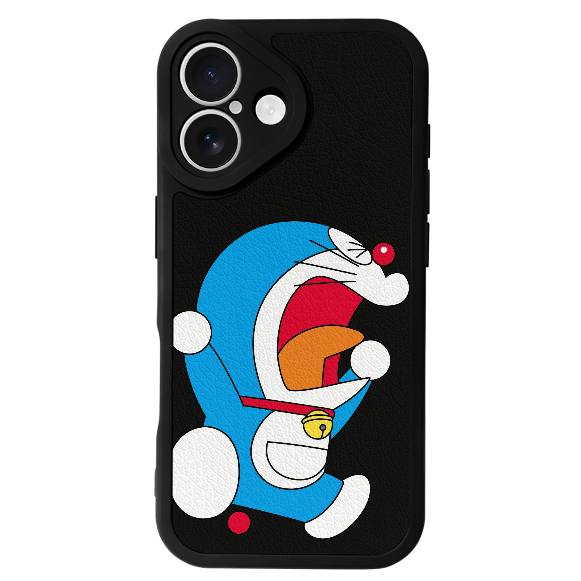 （画像用） ドラえもん Doraemon 【iPhone 16シリーズ対応】シリコンスマホケース（レザー調） 材質：シリコン